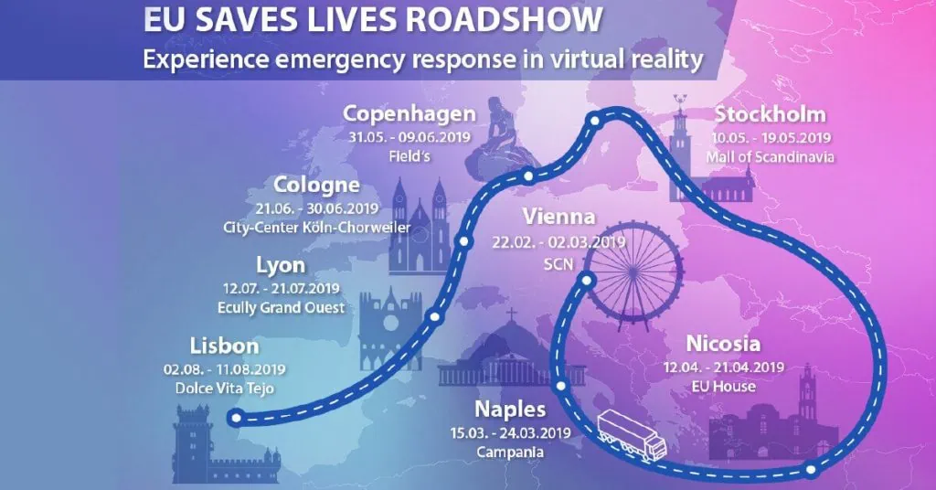The „EU Saves Lives“ Virtual Reality Roadshow 2019