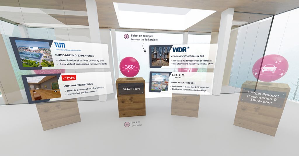 VRdirect Showroom - Virtual Reality Projects