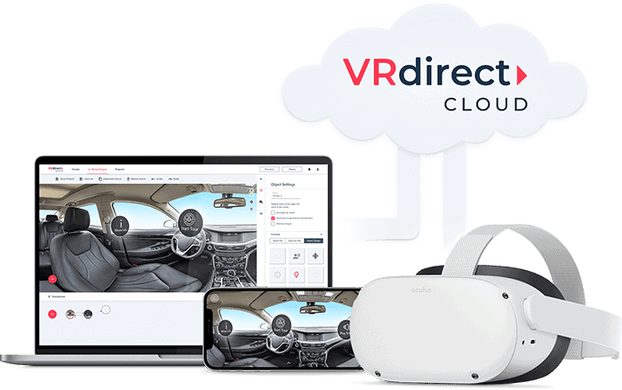 Vrdirect Platform Cloud Laptop Smartphone Oculus 2