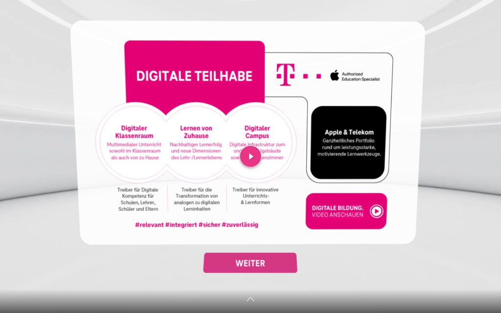 Deutsche Telekom and Apple support with devices, software, and network infrastructure.