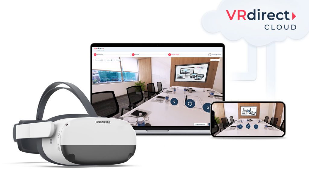 VRdirect WebStudio - Work directly in the cloud and Publishing to all supported devices