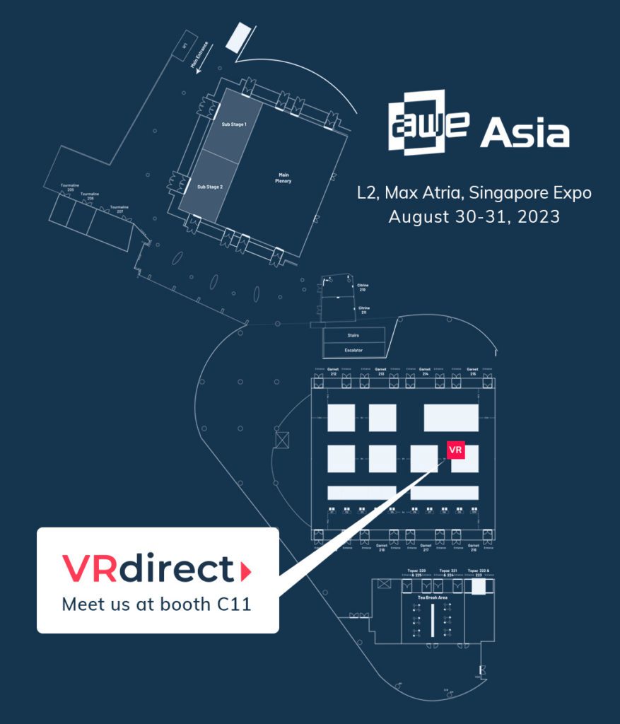 Meet VRdirect at AWE Asia 2023, Booth C11