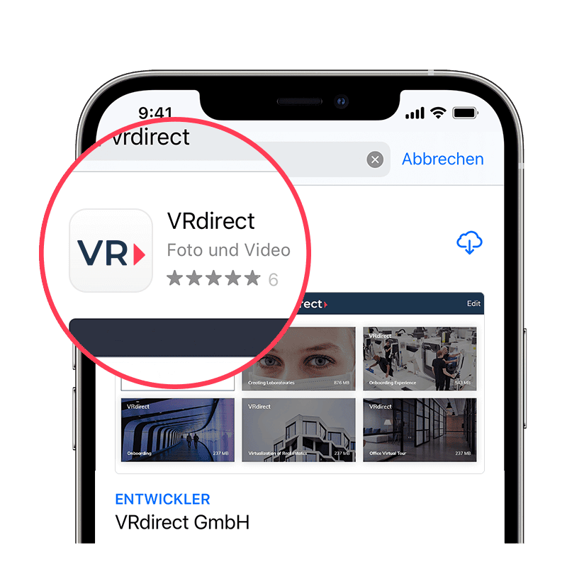 VRdirect App - Free VRdirect App for sharing Virtual Reality projects