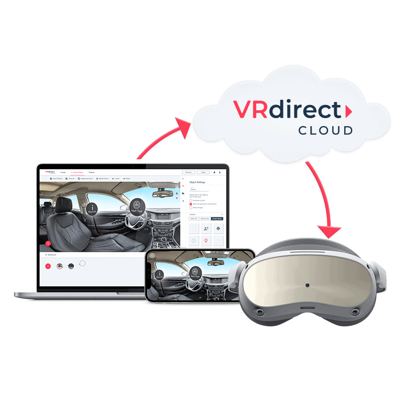 VRdirect Cloud - Real-time content updates