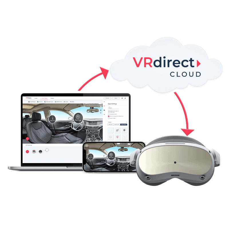 VRdirect Cloud - Real-time content updates